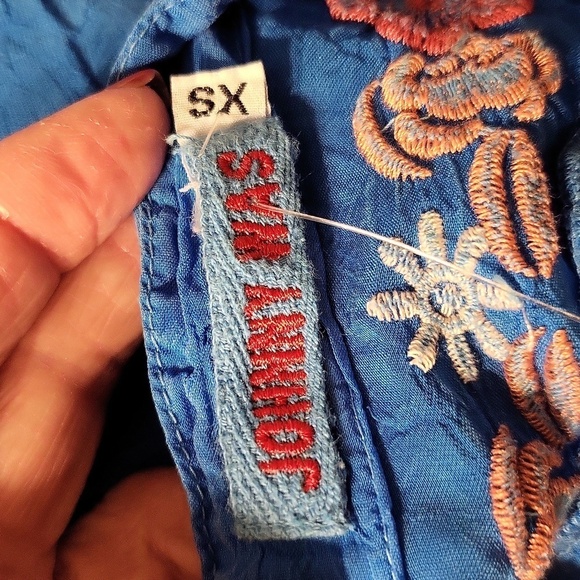 NWT Johnny Was Xs Embroidered, long sleeve tunic top - Picture 5 of 12